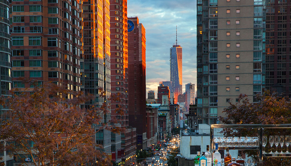 Manhattan View from terrace